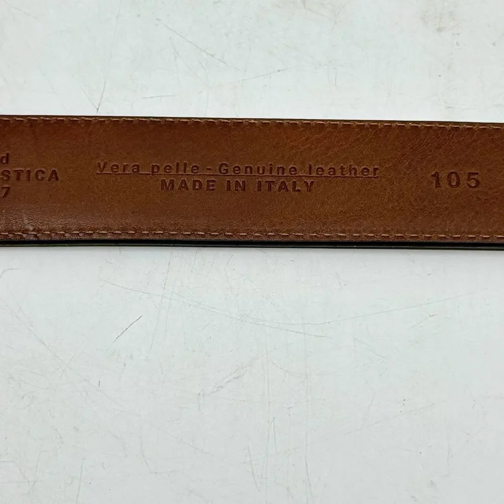 VENETA CINTURE PELLETERIA ARTISTICA Men's Black Italian Leather Belt